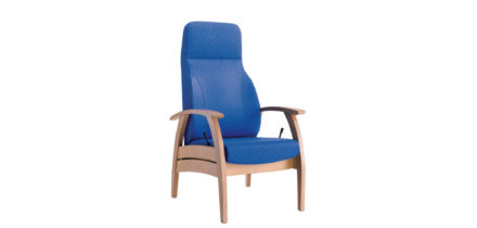 Blauwe relax zetel compact