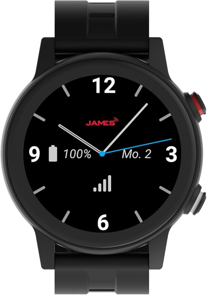 James veiligheidshorloge R9 - Analog hour display